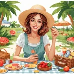 Макияж для пикника: стойкость, простота и естественность на жаркую погоду