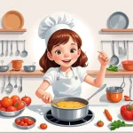 Как научить детей готовить простые блюда и почему это важно для семьи